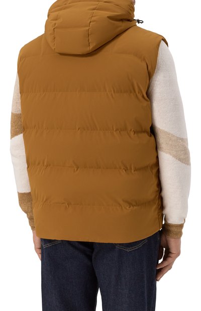 Пуховый жилет PAUL&SHARK светло-коричневого цвета по цене 95800 руб., арт. 15312006/976/3XL, фото 4 Пуховый жилет PAUL&SHARK, арт. 15312006/976/3XL, фото 4