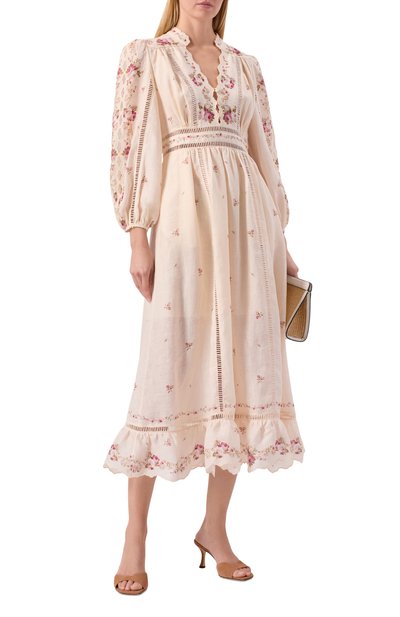 Льняное платье ZIMMERMANN, арт. 5372DRS264, фото 2