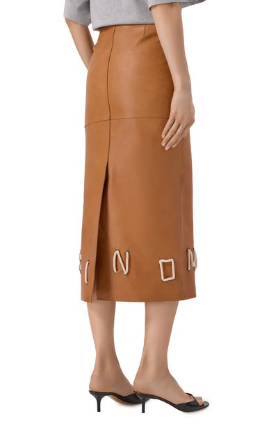 Кожаная юбка MOSCHINO, арт. A3701/0472, фото 4
