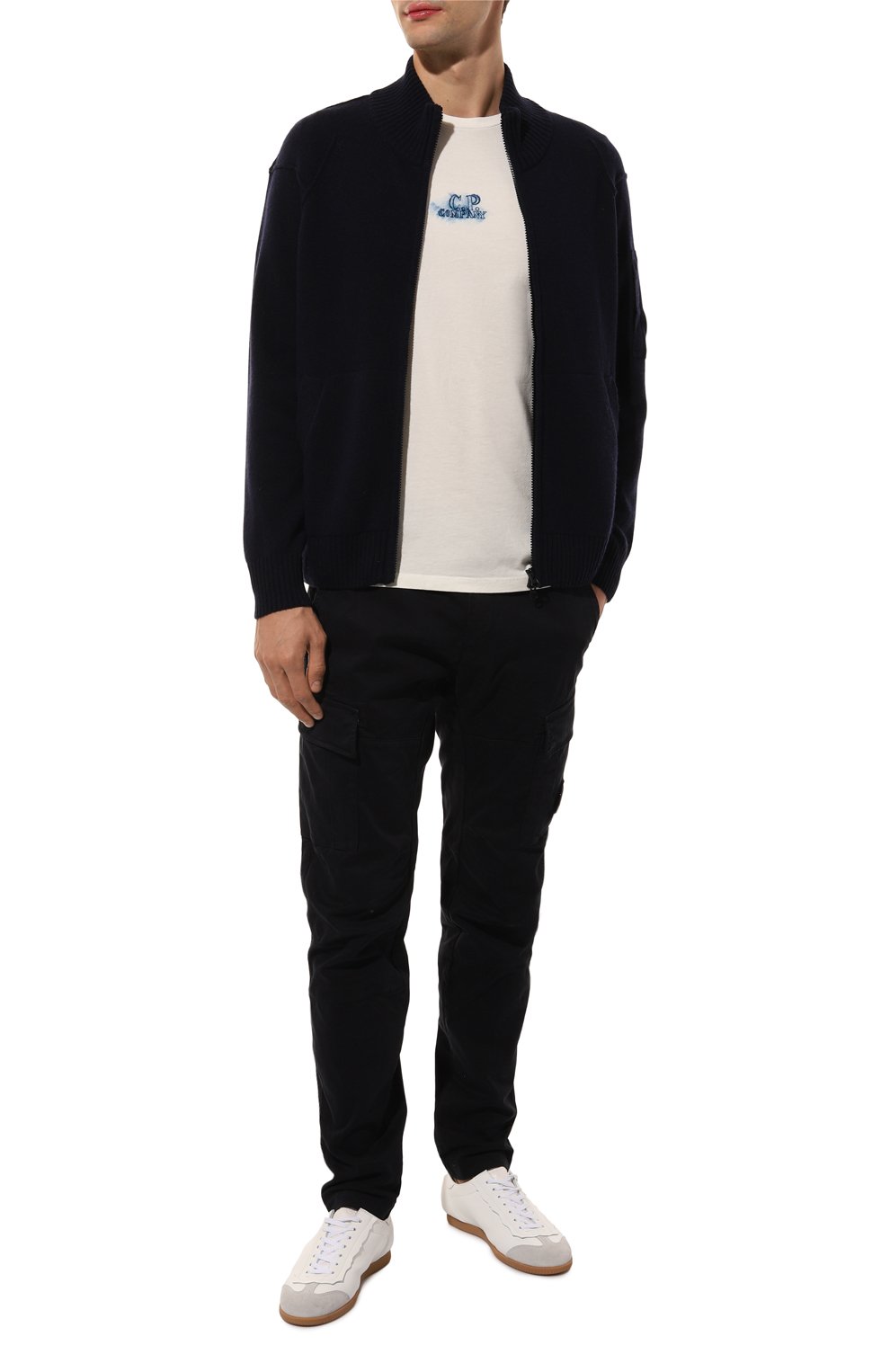 Шерстяной кардиган C.P. COMPANY, арт. 17CMKN143A110149A, фото 2