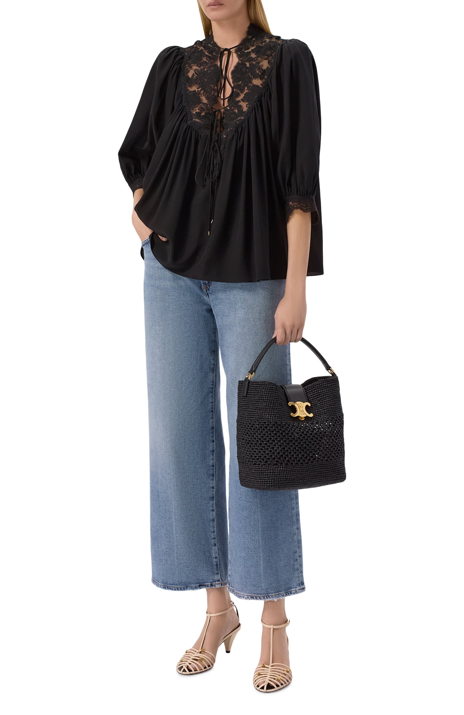 Сумка louise medium CELINE черного цвета по цене 424000 руб., арт. 12315/2GUJ, фото 3 Сумка louise medium CELINE, арт. 12315/2GUJ, фото 3
