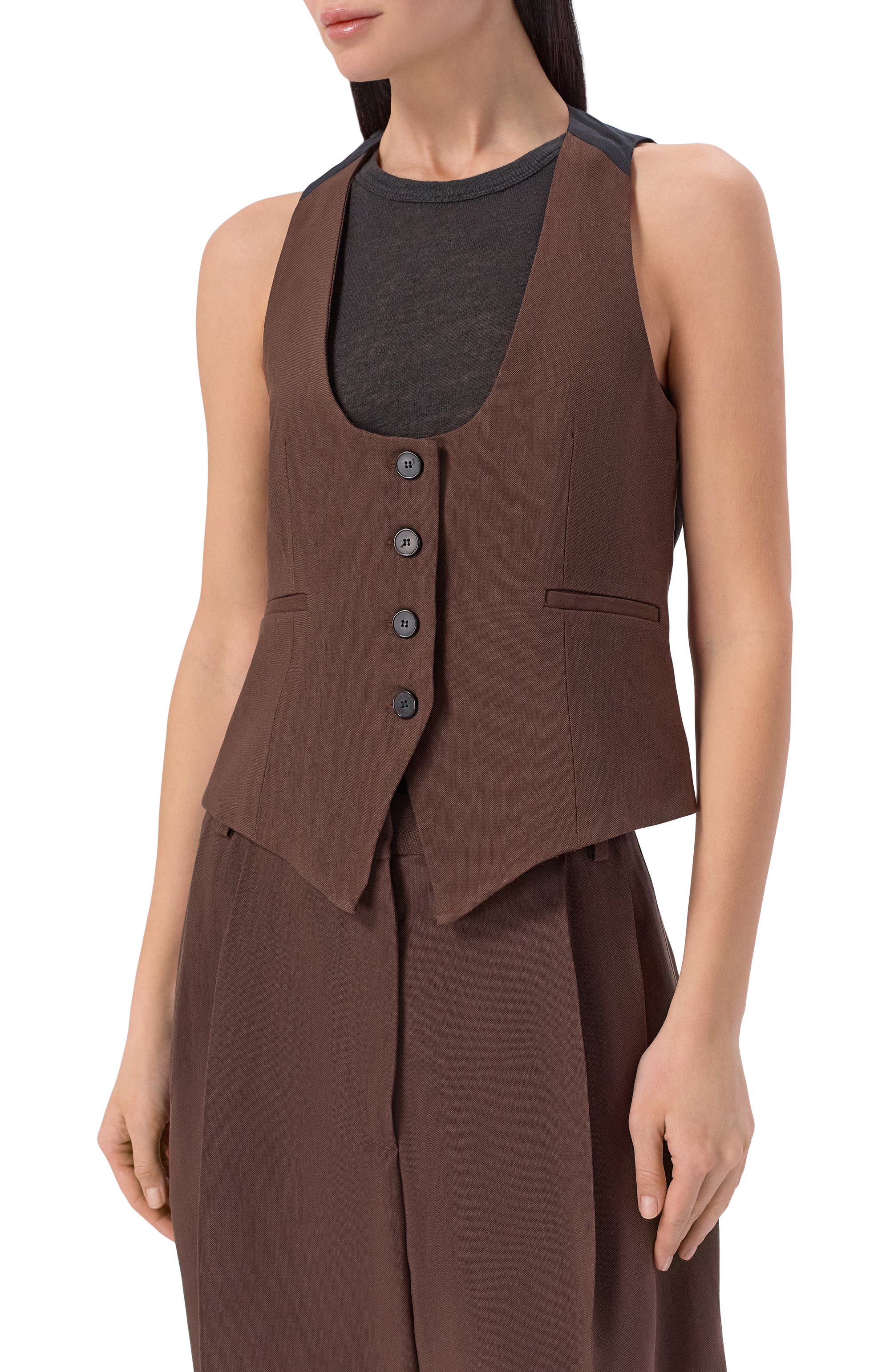 Жилет из вискозы и лиоцелла IRO, арт. WP16CALA, фото 3