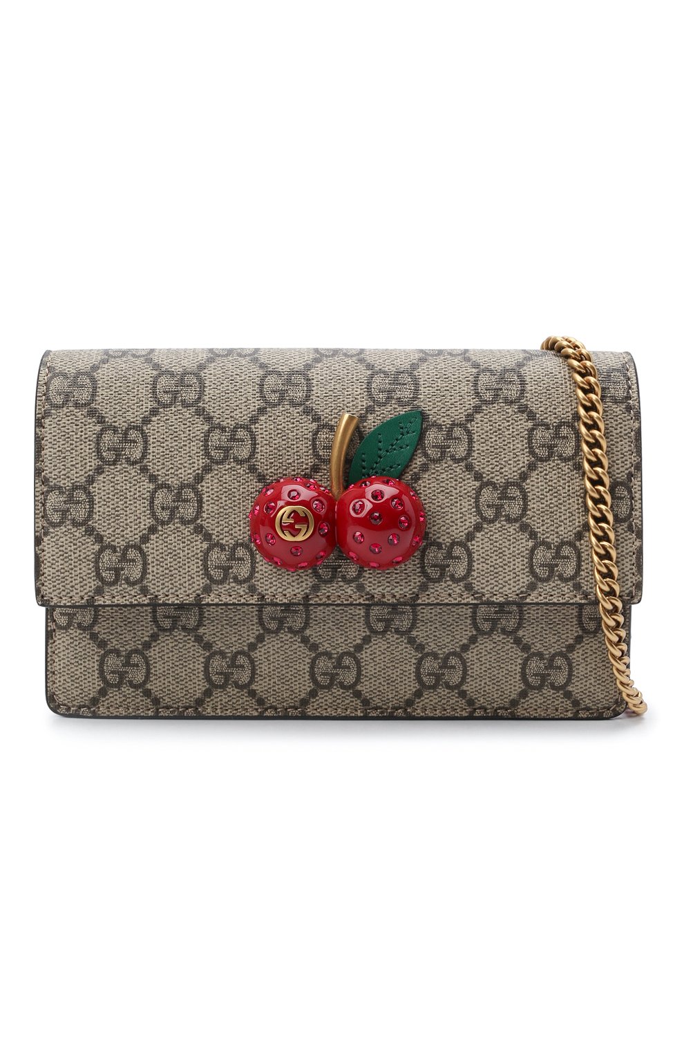 Сумка sparkling cherries GUCCI бежевого цвета по цене 82550 руб., арт. 481291/K9GXT, фото 5 Сумка sparkling cherries GUCCI, арт. 481291/K9GXT, фото 5
