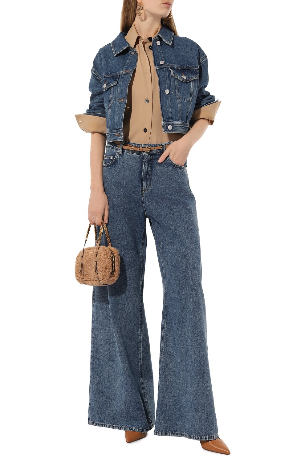 Сумка lettering mini MOSCHINO светло-коричневого цвета по цене 87550 руб., арт. A7370/8222, фото 7 Сумка lettering mini MOSCHINO, арт. A7370/8222, фото 7