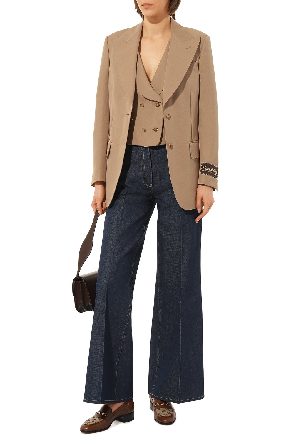 Жакет GUCCI бежевого цвета по цене 285120 руб., арт. 661699 Z713C, фото 2 Жакет GUCCI, арт. 661699 Z713C, фото 2