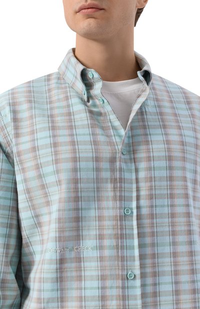 Хлопковая рубашка OFF-WHITE, арт. 0MGE04MS26FAB001, фото 5