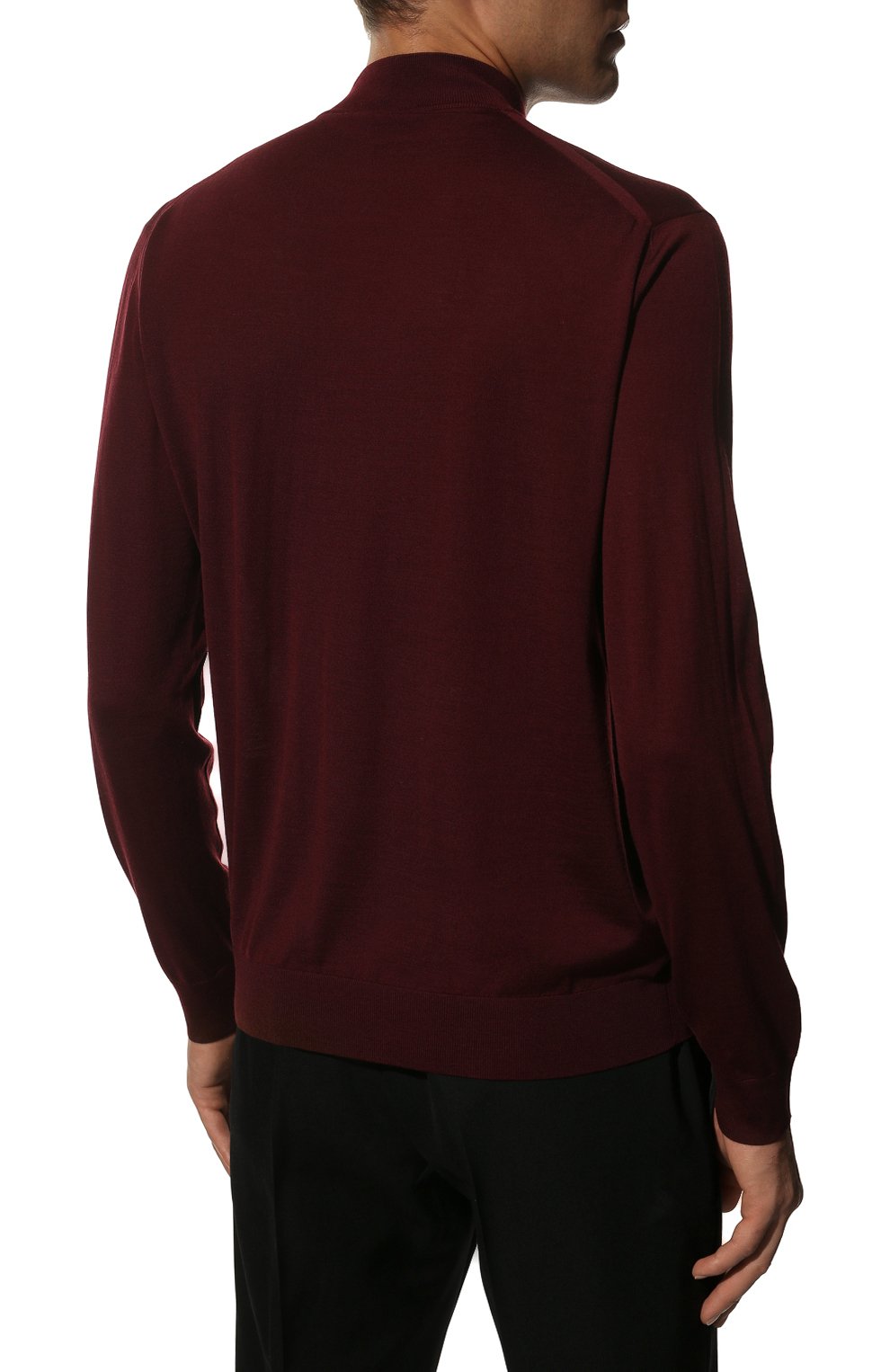 Шерстяная водолазка PRADA бордового цвета по цене 115000 руб., арт. UMR505-1ZLE-F0007-212, фото 4 Шерстяная водолазка PRADA, арт. UMR505-1ZLE-F0007-212, фото 4