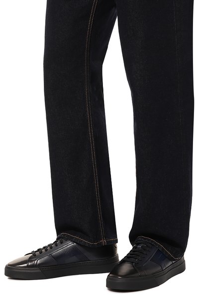 Кожаные кеды gloria SANTONI, арт. MBGG220180CNRG0N, фото 3