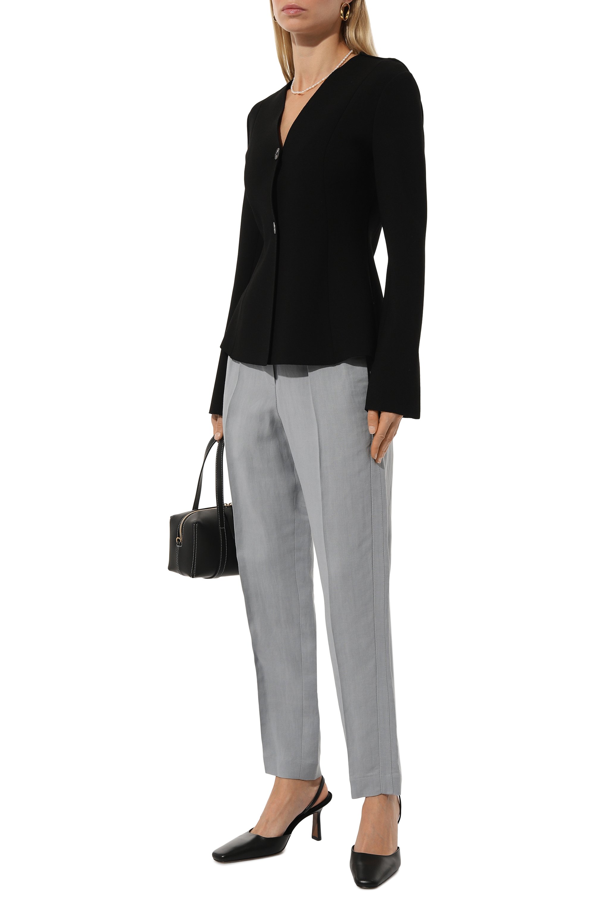 Брюки из вискозы и льна BRUNELLO CUCINELLI, арт. MH126B1071, фото 2