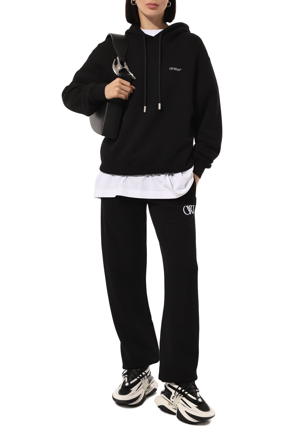 Хлопковые джоггеры OFF-WHITE, арт. 0WCH006F24FLE002, фото 2