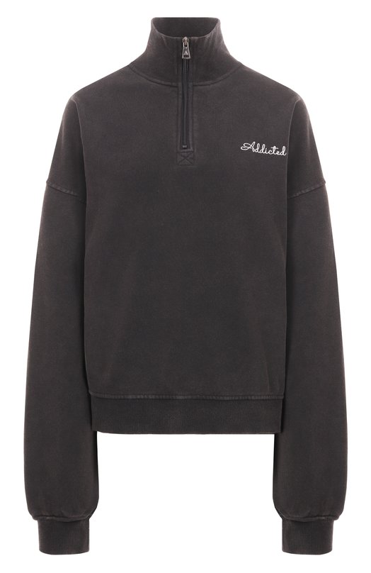 Свитшот из хлопка и шерсти Addicted FT2401.1 Чёрный FT2401.1