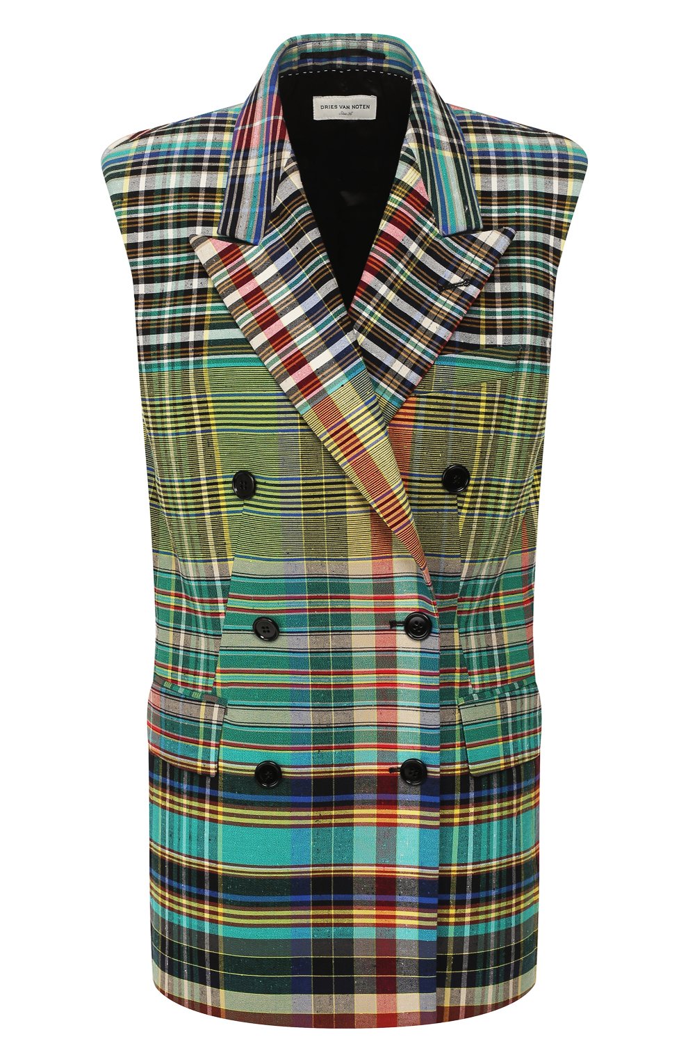 Хлопковый жилет DRIES VAN NOTEN разноцветного цвета по цене 66150 руб., арт. 191-10440-7036, фото 1 Хлопковый жилет DRIES VAN NOTEN, арт. 191-10440-7036, фото 1