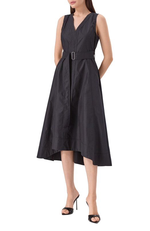 Хлопковое платье 3.1 Phillip Lim S251-9877LCE Чёрный  S251-9877LCE Фото 3