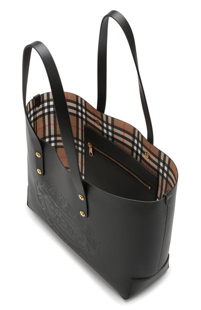 Сумка-тоут из кожи BURBERRY, арт. 4080109, фото 4