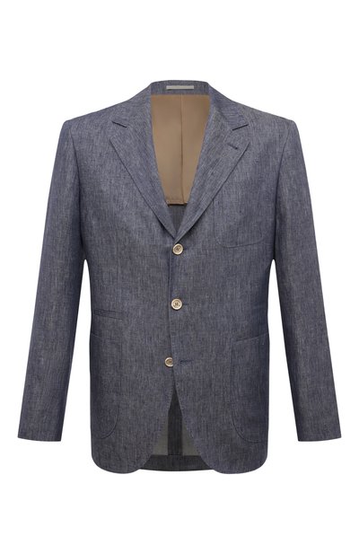 Мужской льняной пиджак BRUNELLO CUCINELLI, арт. MS4987BND