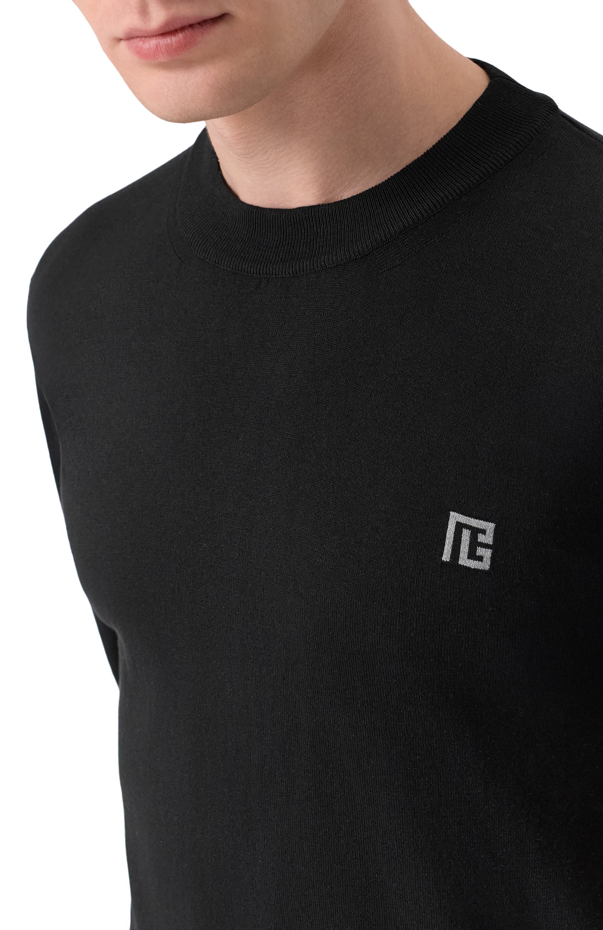 Джемпер из шелка и хлопка BALMAIN, арт. GH1KD000/KJ53, фото 5