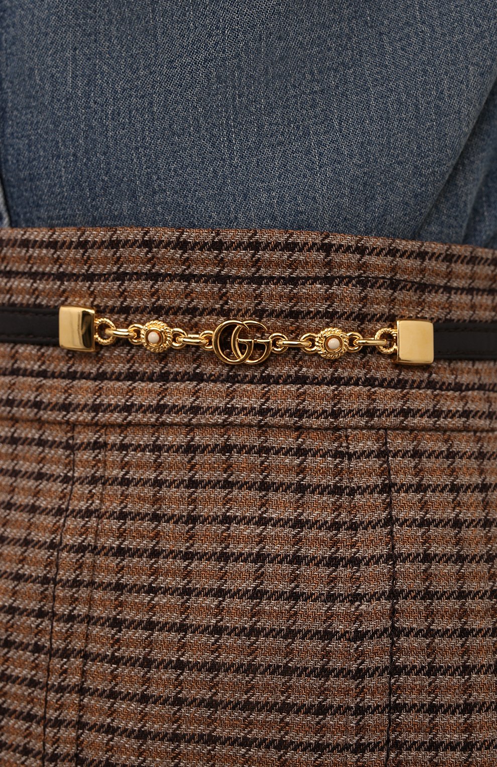 Льняная юбка GUCCI, арт. 652132/Z8A0C, фото 5