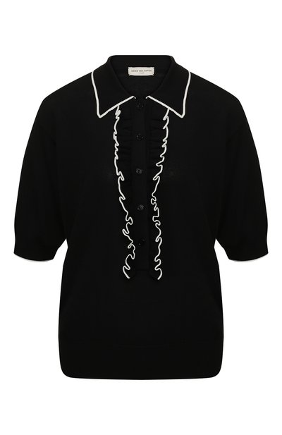 Женский пуловер из смеси вискозы и хлопка DRIES VAN NOTEN, арт. 201-11231-9706