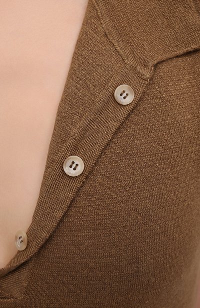 Льняное платье JACQUEMUS коричневого цвета по цене 41050 руб., арт. 211KN18/201830, фото 5 Льняное платье JACQUEMUS, арт. 211KN18/201830, фото 5