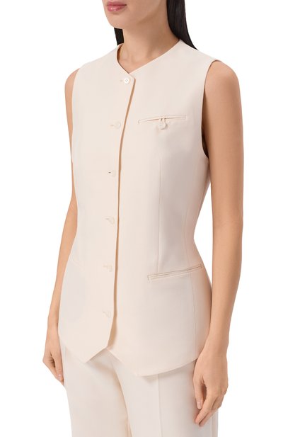 Жилет из шерсти и шелка 12 STOREEZ, арт. 136831, фото 3