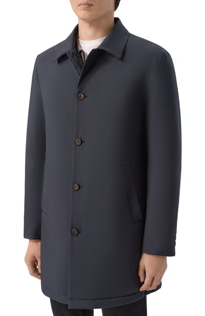 Плащ CORNELIANI темно-синего цвета по цене 189500 руб., арт. 2835E3/2A20126, фото 3 Плащ CORNELIANI, арт. 2835E3/2A20126, фото 3