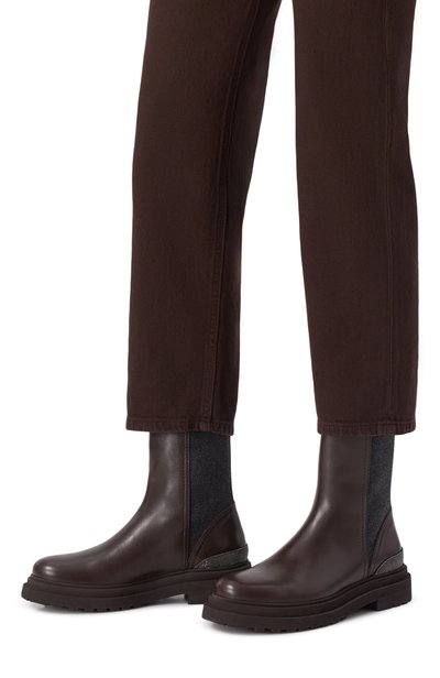 Женск ие комбинированные ботинки BRUNELLO CUCINELLI, арт. LG3307P/MZ0