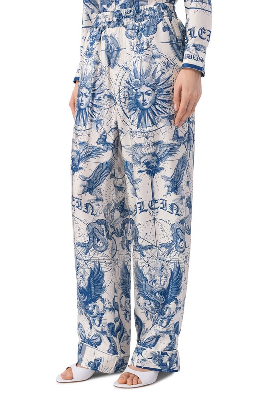 Шелковые брюки Philipp Plein SAFC WRT1665 PTE104N Разноцветный  SAFC WRT1665 PTE104N Фото 3