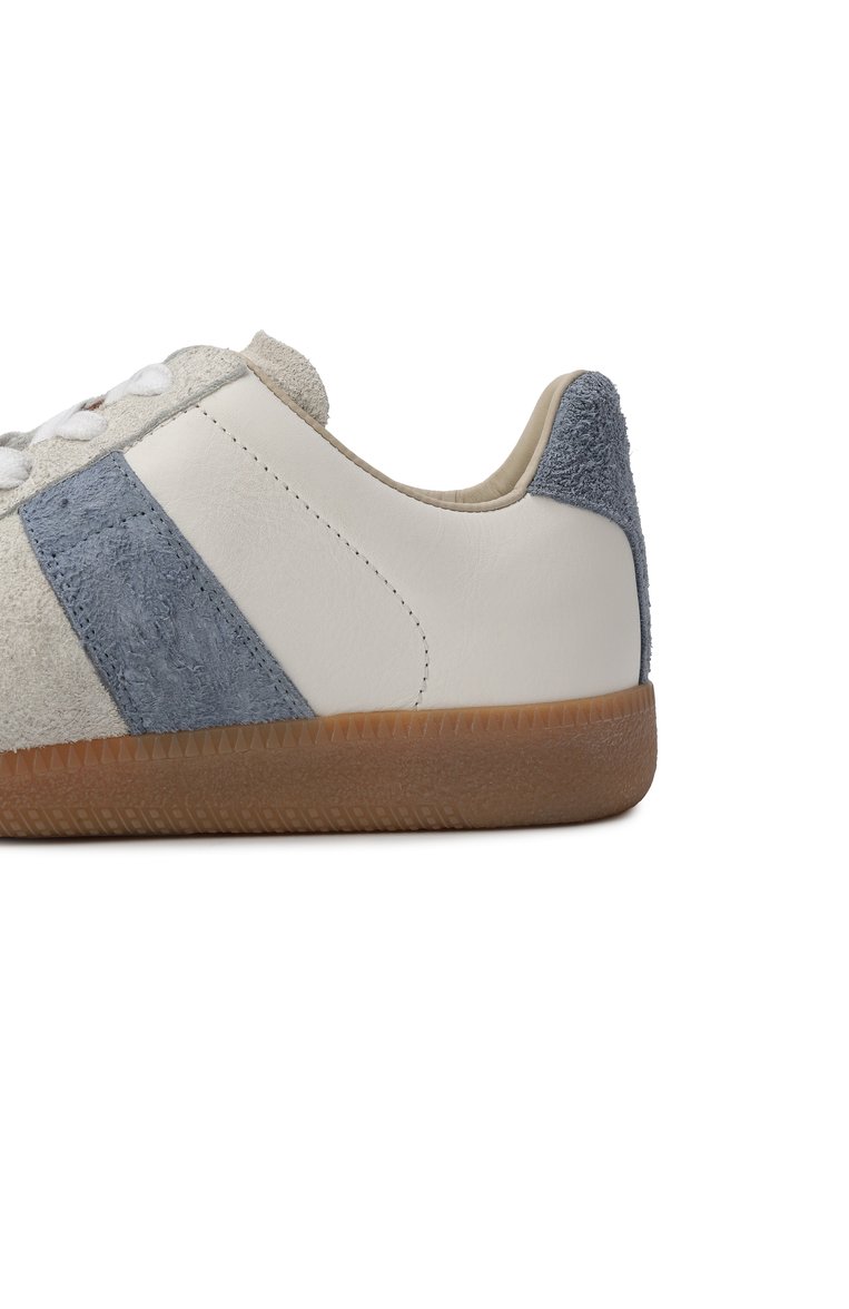 Женские кожаные кеды replica MAISON MARGIELA кремового цвета, арт. S58WS0266/P8224 | Фото 7 (Материал внешний: Натуральная кожа; Подошва: Платформа; Материал вну�тренний: Текстиль; Стили: Кэжуэл; Кросс-КТ: Низкие; Материал утеплителя: Без утеплителя)