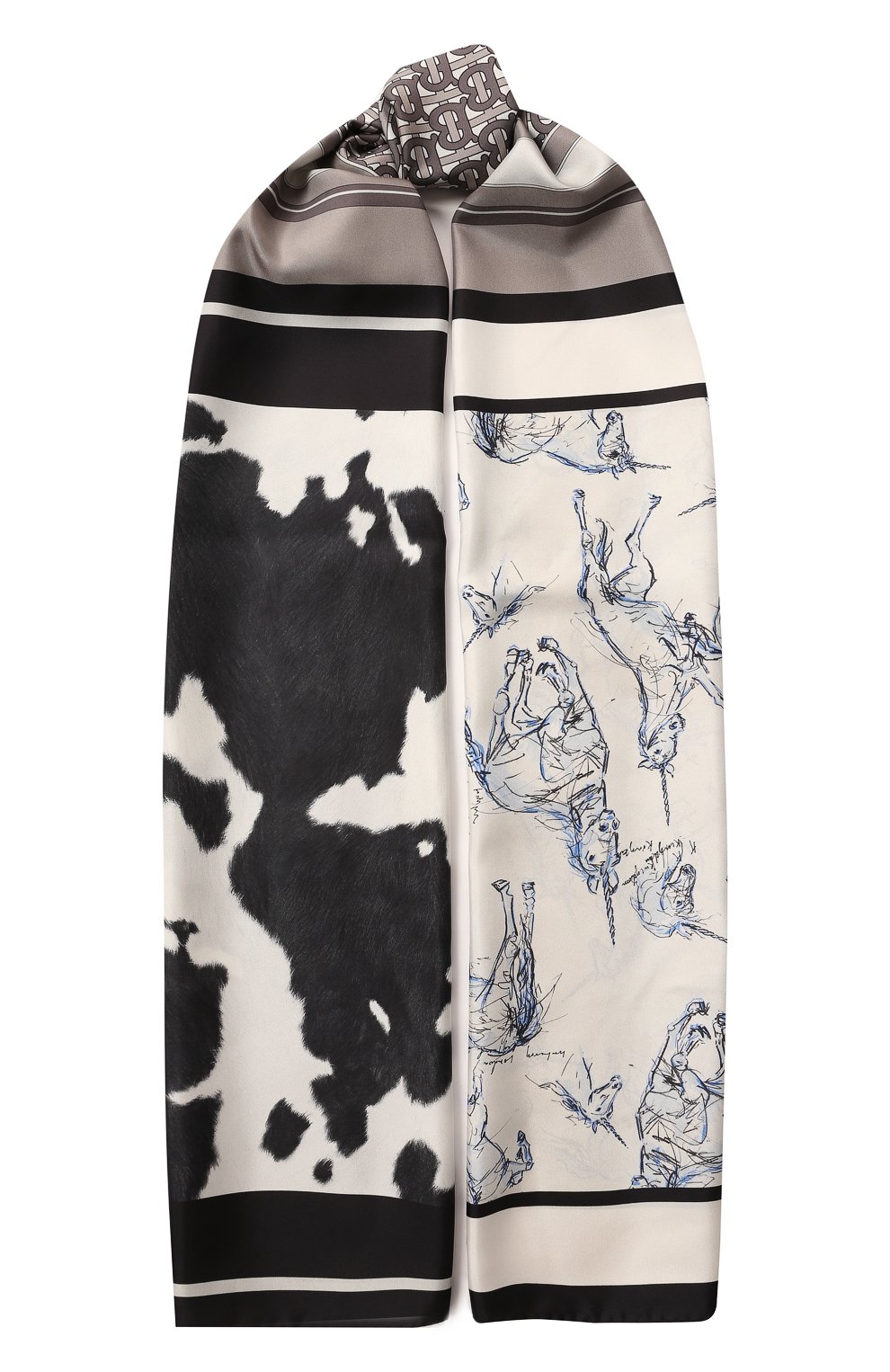 Шелковый шарф BURBERRY, арт. 8016968, фото 1