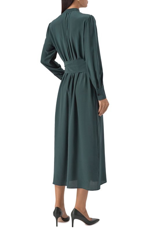 Шелковое платье Kiton D58329K0972B13 Зелёный  D58329K0972B13 Фото 4