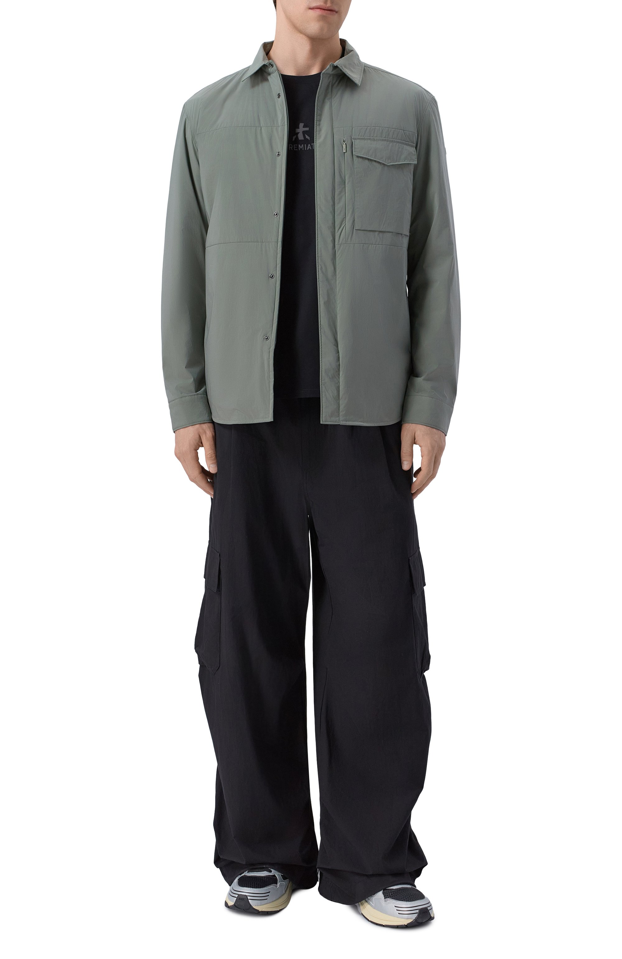 Хлопковая футболка PREMIATA черного цвета по цене 11200 руб., арт. PA1017, фото 2 Хлопковая футболка PREMIATA, арт. PA1017, фото 2