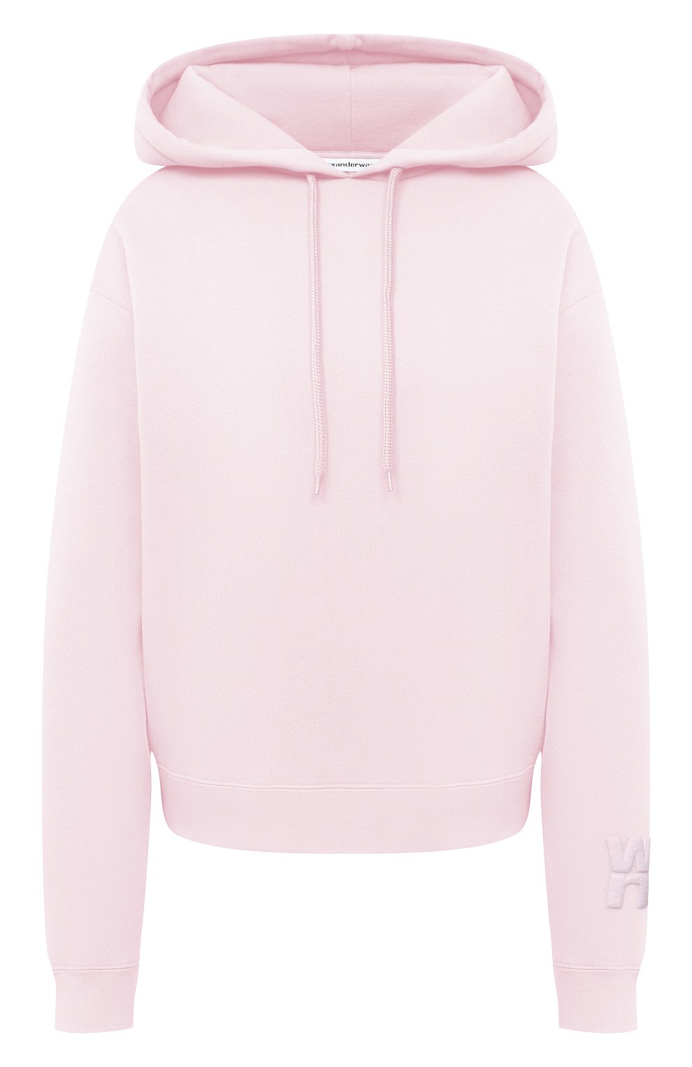 Хлопковое худи ALEXANDERWANG.T розового цвета по цене 27600 руб., арт. 4CC1202025, фото 1 Хлопковое худи ALEXANDERWANG.T, арт. 4CC1202025, фото 1