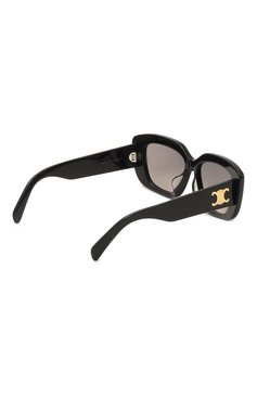 Женские солнцезащитные очки CELINE EYEWEAR черного цвета, арт. CL40216U 01F | Фото 4 (Нос: Не проставлено; Региональные ограничения белый список (Axapta Mercury): Не проставлено; Тип очков: С/з; Материал: Пластик; Оптика Гендер: оптика-женское; Очки форма: Прямоугольные)