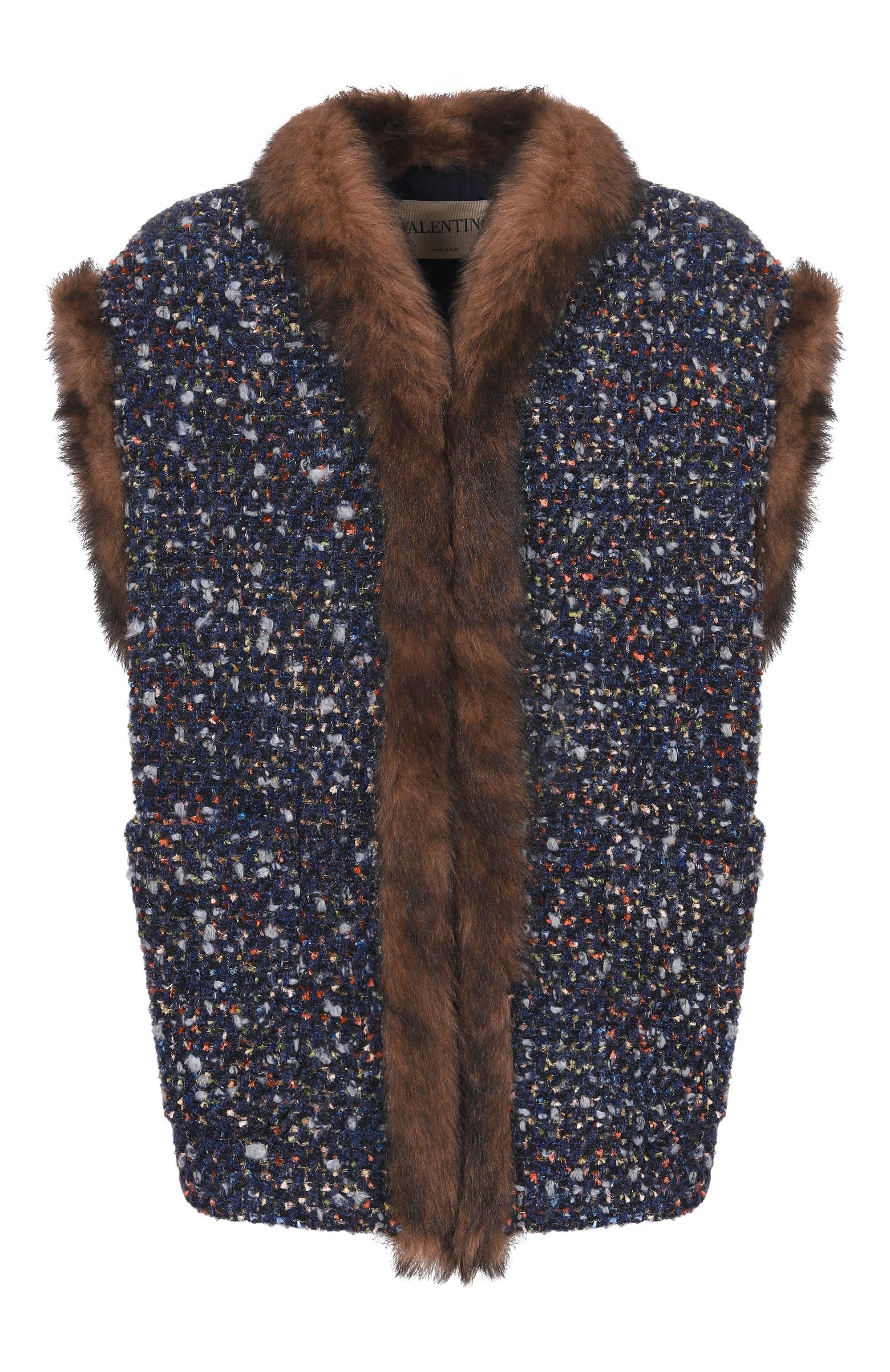Жилет с отделкой из ягненка VALENTINO, арт. 8B3CF0T0/9WT, фото 1