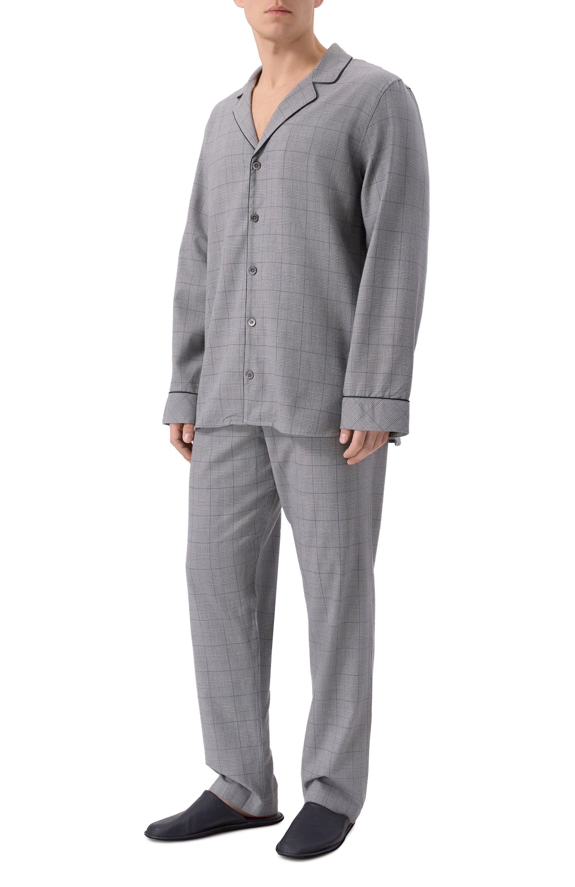 Пижама из хлопка и шерсти ZIMMERLI, арт. 4600-21001, фото 2