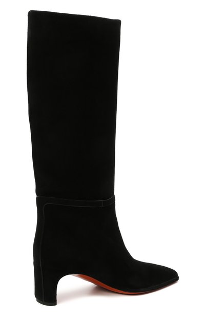 Замшевые сапоги SANTONI черного цвета по цене 156000 руб., арт. WSFN59307HA2NMRVN01, фото 4 Замшевые сапоги SANTONI, арт. WSFN59307HA2NMRVN01, фото 4