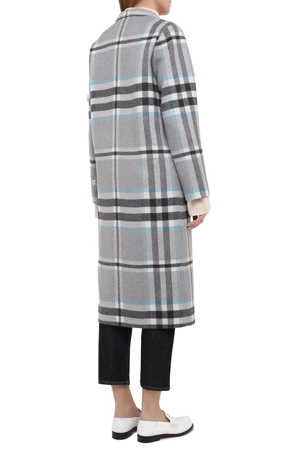 Пальто из шерсти и кашемира SEVEN LAB, арт. CL20-007/2 blue/black, фото 4