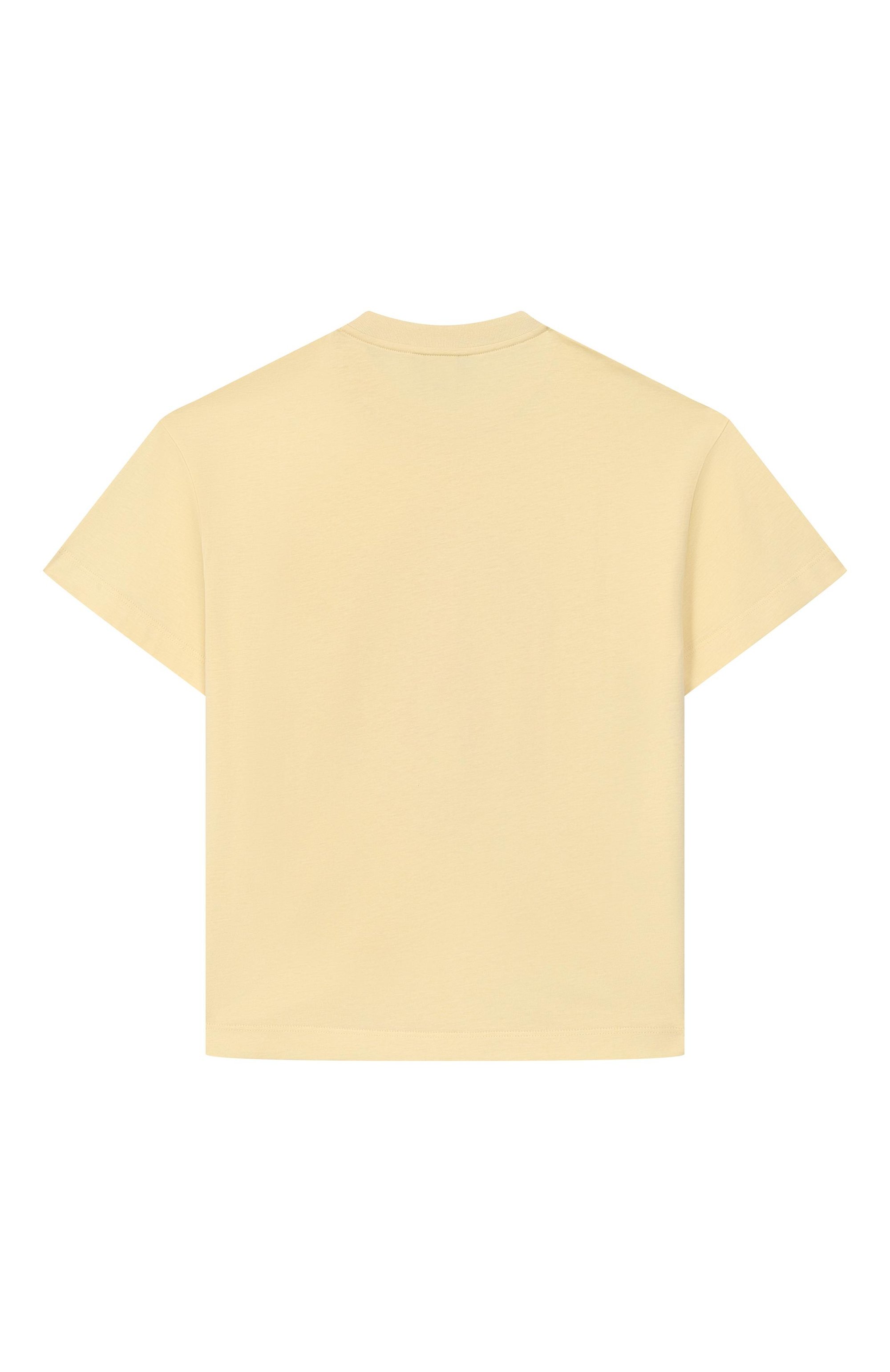 Хлопковая футболка FENDI желтого цвета по цене 35150 руб., арт. JMI515/7AJ_001, фото 2 Хлопковая футболка FENDI, арт. JMI515/7AJ_001, фото 2