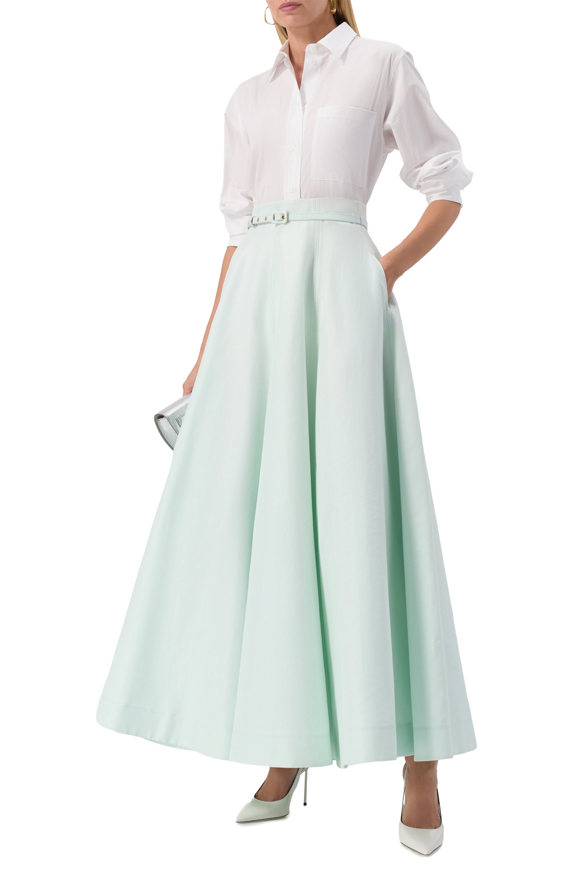 Юбка из хлопка и шелка YVON, арт. 0 250417, фото 2