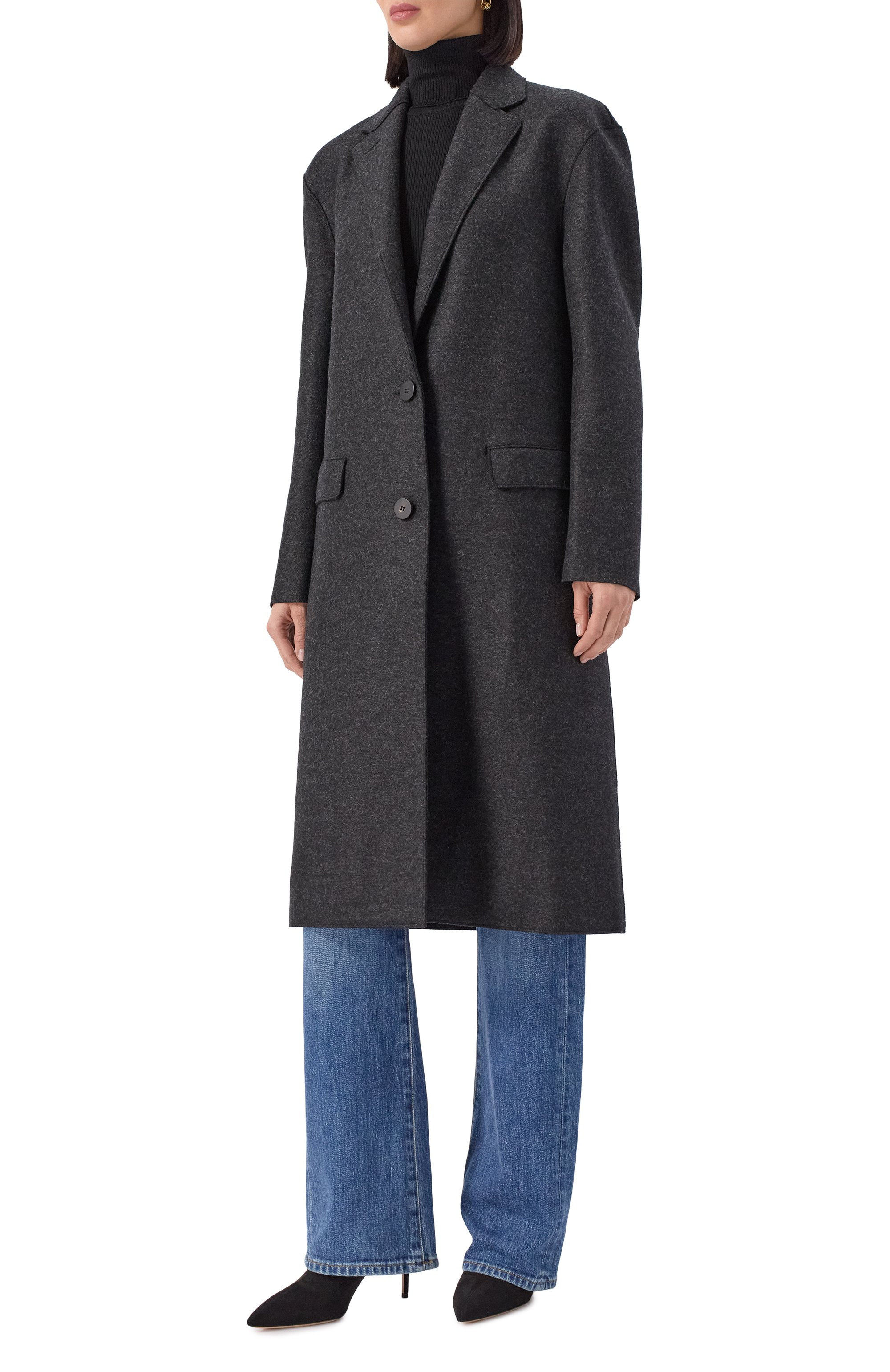 Шерстяное пальто HARRIS WHARF LONDON, арт. AE1289MLK, фото 3