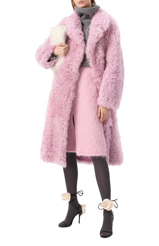 Шерстяная юбка Dries Van Noten 242-010809-9343 Розовый  242-010809-9343 Фото 2