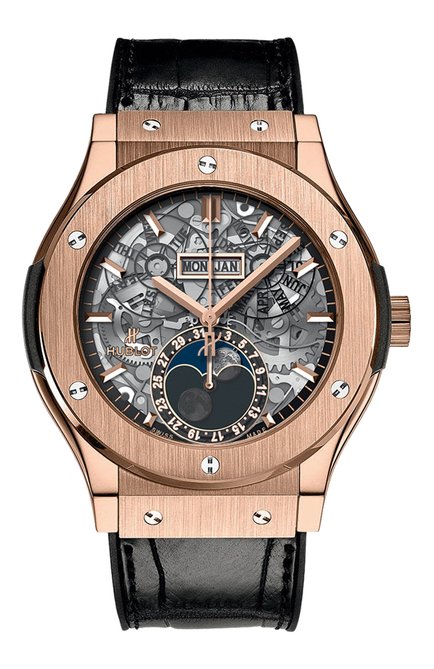 Мужские часы classic fusion aerofusion moonphase king gold HUBLOT, арт. 517.OX.0180.LR