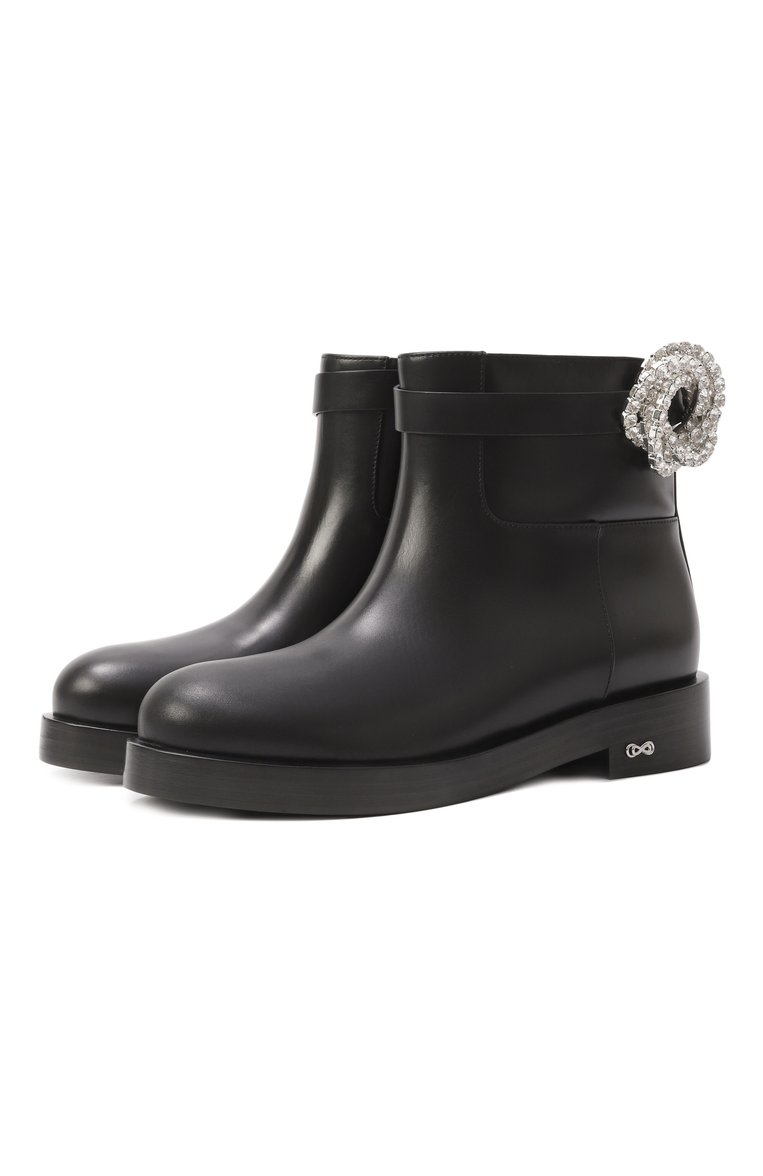 Кожаные ботинки galaxy MACH & MACH, арт. PF24-S0751-40-CLF-BLK, фото 1
