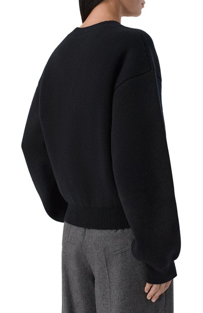 Свитер из кашемира и шерсти CELINE черного цвета по цене 292500 руб., арт. RY0M4/0X73, фото 4 Свитер из кашемира и шерсти CELINE, арт. RY0M4/0X73, фото 4