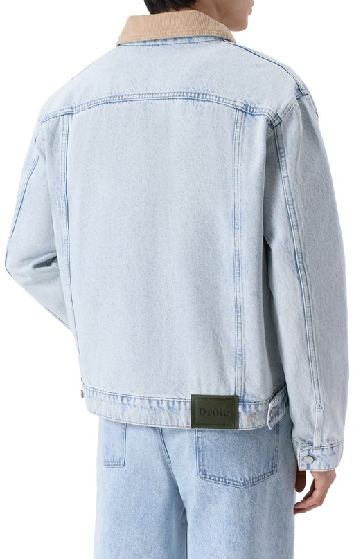 Джинсовая куртка Drole De Monsieur PERM-JT256-C0123-LBE Голубой  PERM-JT256-C0123-LBE Фото 4