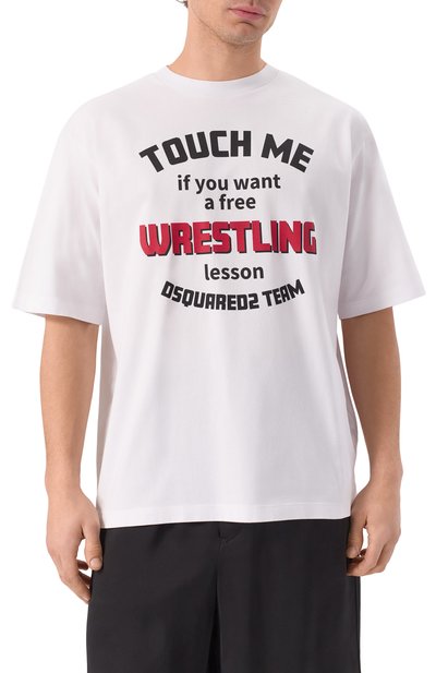 Хлопковая футболка DSQUARED2, арт. S71GD1539/D20020, фото 3