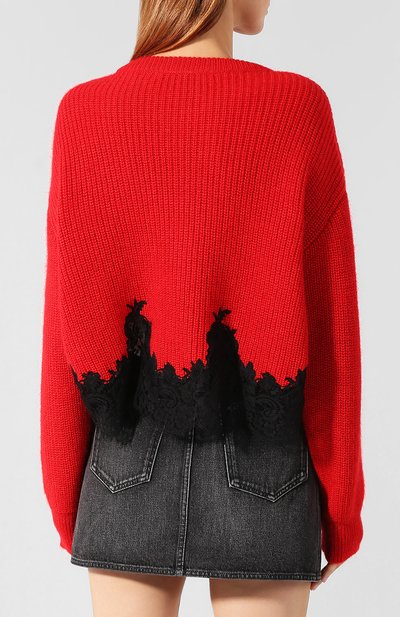 Свитер GIVENCHY красного цвета по цене 99500 руб., арт. BW90764Z53, фото 4 Свитер GIVENCHY, арт. BW90764Z53, фото 4