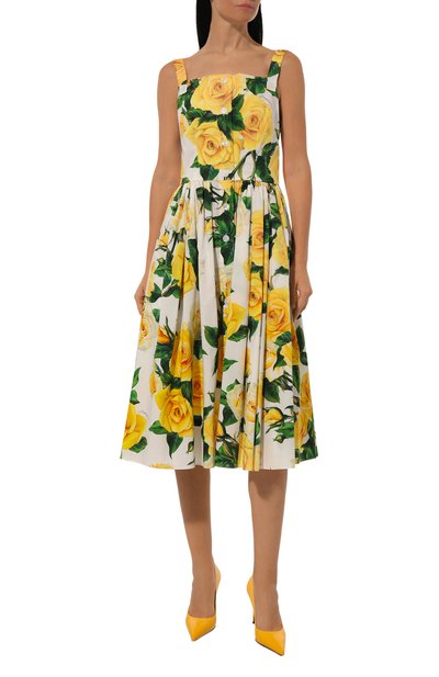 Хлопковое платье DOLCE & GABBANA, арт. F6ZT0T/HS5M3, фото 3