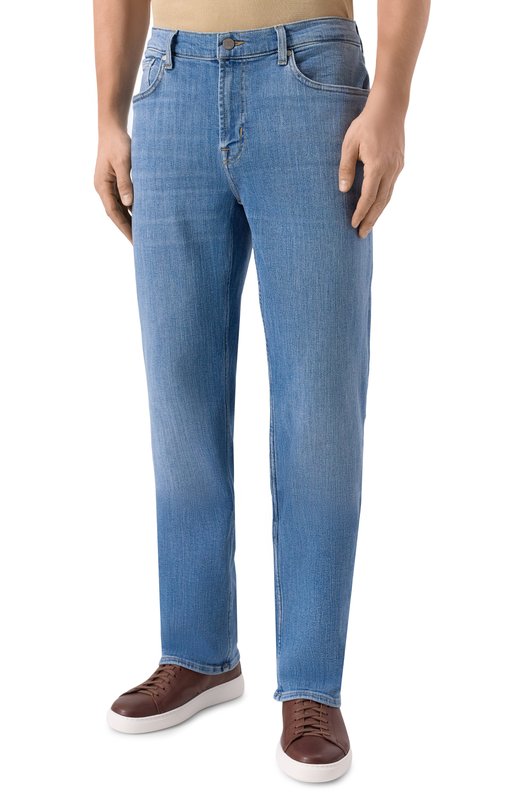 Джинсы Straight 7 For All Mankind 7TE70F97 Голубой  7TE70F97 Фото 3