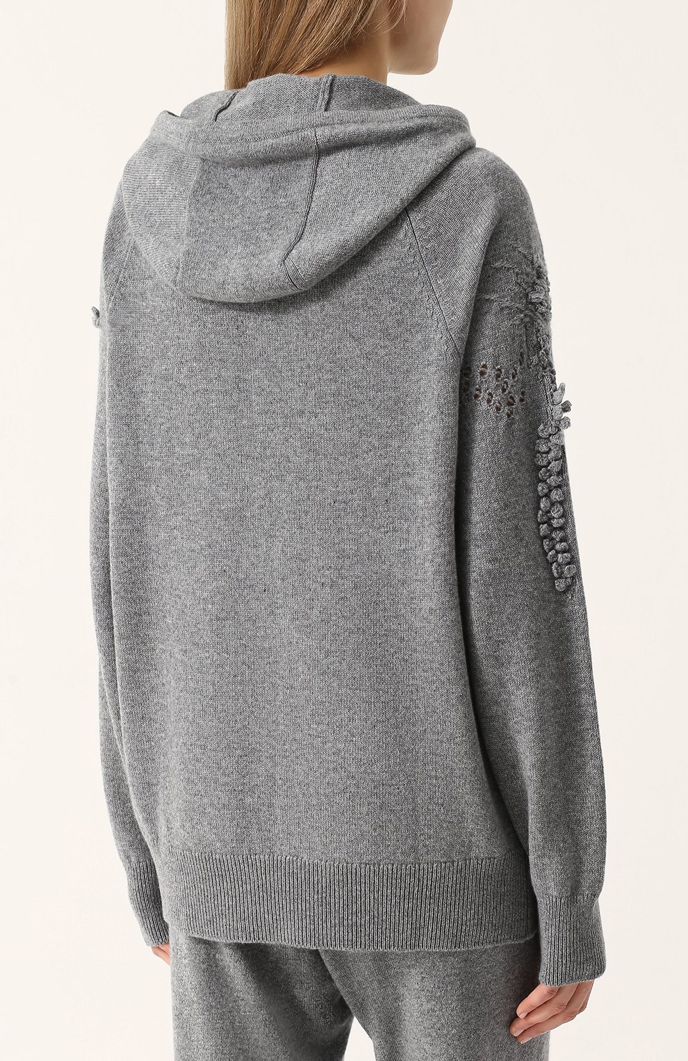 Кашемировый кардиган на молнии с капюшоном BARRIE, арт. W17C55275, фото 4